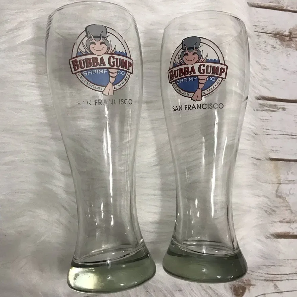 🦩 Bubba Gump Shrimp‎ Co San Francisco Beer Pilsner Glass Souvenir Cup
